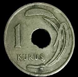 1949 Delikli 1 Kuruş