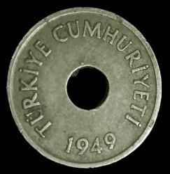 1949 Delikli 1 Kuruş