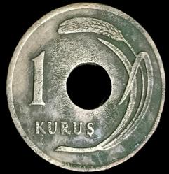 1950 Delikli 1 Kuruş