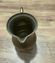 SAF PİRİNÇ SÜRAHİ 1 KİLO AĞIRLIĞINDA BOY 19 CM AĞIZ 11 CM