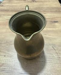 SAF PİRİNÇ SÜRAHİ 1 KİLO AĞIRLIĞINDA BOY 19 CM AĞIZ 11 CM