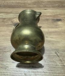 SAF PİRİNÇ SÜRAHİ 1 KİLO AĞIRLIĞINDA BOY 19 CM AĞIZ 11 CM