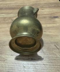 SAF PİRİNÇ SÜRAHİ 1 KİLO AĞIRLIĞINDA BOY 19 CM AĞIZ 11 CM