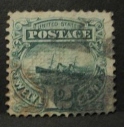 LOT.13 » Amerika 1869 Posta Buharlı Gemisi - çok nadir tek pul tam seri damgalı katalog degeri 7700 tl