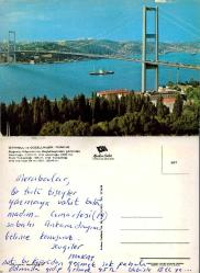 ERDEK Gül Plaj Kartpostal Şehir Kartpostalı  Keskin Color 267 HALİYLE sağ üst kısım ezik