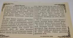 22 Ağustos 2006-Orijinal Takvim Yaprağı-Doğum Günü-Söz,Nişan,Nikâh,Düğün ve Önemli Günler Hediyesi-Bizim Anadolu Takvimleri-Ayet(Abdulhakim Arvasi)-Şeyhülislam Ebussuud Efendi'nin vefatı(1574)-Bayezid-Halisa-Güzel Kıraat