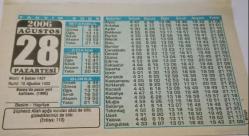 28 Ağustos 2006-Orijinal Takvim Yaprağı-Doğum Günü-Söz,Nişan,Nikâh,Düğün ve Önemli Günler Hediyesi-Bizim Anadolu Takvimleri-Ayet(Enbiya:110)-Bosna'da pazar yeri katliamı(1995)-Besim,Hayriye-Musa Peygamberin Duaları
