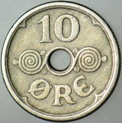 DANİMARKA 10 ÖRE 1925.