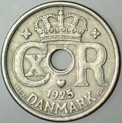 DANİMARKA 10 ÖRE 1925.