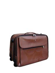 Deri çekçekli kabin çantası