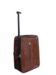 Deri çekçekli kabin çantası