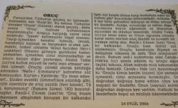 24 Eylül 2006-Orijinal Takvim Yaprağı-Doğum Günü-Söz,Nişan,Nikâh,Düğün ve Önemli Günler Hediyesi-Bizim Anadolu Takvimleri-Ayet(Bakara:185)-Ramazan Ayının Başlangıcı-Fazıl,Müberra-Oruç,