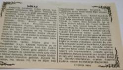 27 Eylül 2006-Orijinal Takvim Yaprağı-Doğum Günü-Söz,Nişan,Nikâh,Düğün ve Önemli Günler Hediyesi-Bizim Anadolu Takvimleri-Ayet(Bakara:185)-Preveze Deniz Zaferi-Feyzullah,Münevver-Mirac