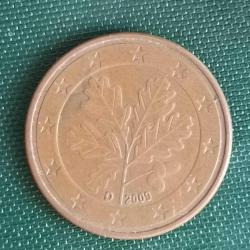 ALMANYA  2009 D    5 EURO CENT