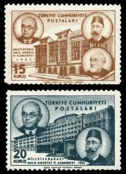 1953 Milletlerarası Halk Kredisi 5. KOngresi Damgasız MNH Tam SEri İsfila 1744-1745