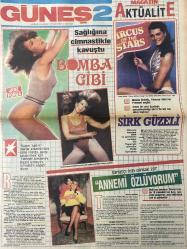 GÜNEŞ 2 GAZETESİ DOĞUM GÜNÜ HEDİYESİ (TURKISH NEWSPAPPER) - 16 ŞUBAT 1984 -Jane Fonda-Brooke Shields-Yüksel Uzel-Arzu Uzel-Yıldırım Agabey-Orhan Şahin-Beyhan Baysal-Faruk Tınaz-İsmet Erten-Nilgun Saraylı-Berfin Sözer-Hakkı Gülderyüz-Ünsal Sanatevi-Ayşegül Atik-Enis Fosforoğlu-Ali Atik-Suna Keskin-Sağlığına cimnastikle kavuştu-Bomba gibi-Sirk güzeli-Annemi özlüyorum-Neşeli kış-Şapkaların yarışı-Yağmurla Gelen Adam-Mizah-Aşure-Cevaplar-Kırılan Porselen - İdil Koleksiyon