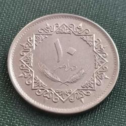 LİBYA 1975   10 DİRHEM