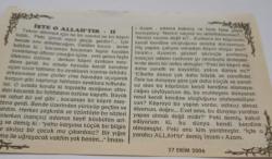27 Ekim 2006-Orijinal Takvim Yaprağı-Doğum Günü-Söz,Nişan,Nikâh,Düğün ve Önemli Günler Hediyesi-Bizim Anadolu Takvimleri-Ayet(Vakia Suresi:1-2)-Balkan Antlaşması kabul edildi(1932)-İkbal,Saide-İşte O Allah'tır-II