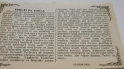 28 Ekim 2006-Orijinal Takvim Yaprağı-Doğum Günü-Söz,Nişan,Nikâh,Düğün ve Önemli Günler Hediyesi-Bizim Anadolu Takvimleri-Ayet(Abese Suresi:34-35)-Sovyet ordusu Macaristan'a Girdi(1944)-İkrime,Saliha-Fısıltı ve Tuğla