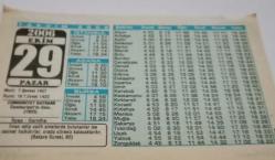 29 Ekim 2006-Orijinal Takvim Yaprağı-Doğum Günü-Söz,Nişan,Nikâh,Düğün ve Önemli Günler Hediyesi-Bizim Anadolu Takvimleri-Ayet(Bakara Suresi:82)-Cumhuriyet Bayramı-İlyas,Samiha-Ayyaşı Alıkoyma