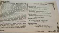 31 Ekim 2006-Orijinal Takvim Yaprağı-Doğum Günü-Söz,Nişan,Nikâh,Düğün ve Önemli Günler Hediyesi-Bizim Anadolu Takvimleri-Ayet(Bakara Suresi,4)-Sütçü İmam Fransızlara karşı direniş başlattı(1919)-İrfan,Selime-Terlemekten Korkmayın-Çocuk Öğrenir