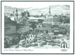 Merzifon Belediyesi Yapımı Eski Merzifon Genel Görünüm (Tuz Pazarı Hamamı/ Ekin Pazarı) Kartpostal