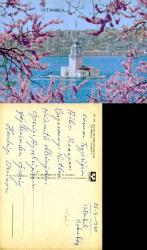 Kız Kulesi Kartpostal  Şehir Kartpostalı Yurt Matbaacılık 34-36