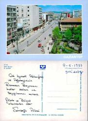 Gaziantep Bulvar Kartpostal 4 farklı görünüm  Şehir Kartpostalı Yurt Matbaacılık 27-16
