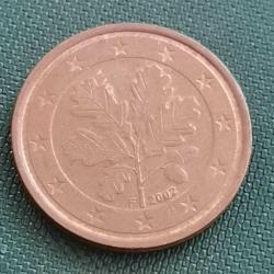 ALMANYA  2002 F   2 EURO CENT