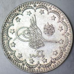 II. ABDÜLHAMİD GÜMÜŞ 5 KURUŞ 1293/32 ÇİLALTI++