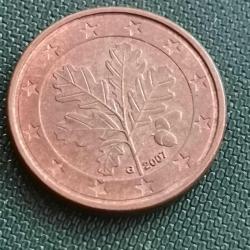 ALMANYA  2007 G   1 EURO CENT