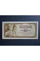 1968 Yugoslavya 10 Dinar. Temiz durumda koleksiyonluk Tito dönemi.