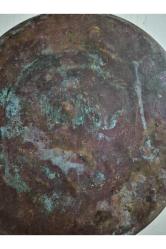 Osmanlı Dönem Bakır Tepsi 26cm. Orijinal Osmanlı dönem komple bakır tepsi, yaşını patinesini