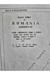 Romanya Harita Nadir Temiz Durumda. 60x42xm boyutunda büyük boy.