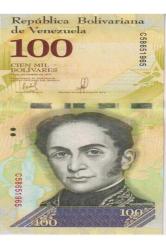 Venezuela 2017YILI 100 Bolivares Çil(Unc) Koleksiyon Para