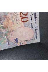 2018 venezuela 20 bolivar çil eski yabancı kağıt para