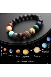 Güneş Sistemi Gezegen Bileklik Doğal Taşlar Gezegenler