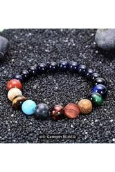 Güneş Sistemi Gezegen Bileklik Doğal Taşlar Gezegenler