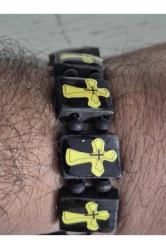 Haç Tasarımlı Nadir Bileklik Lastikli. Orijinal dönem nadir bileklik.