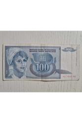 Yugoslavya 1992 Yılına Ait 100 Dinar