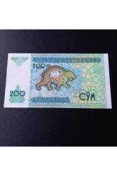 1997 Özbekistan 200 som çil eski yabancı kağıt para