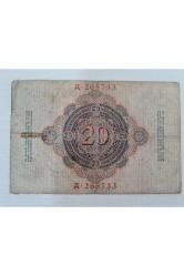 1910 Yılına Ait Alman Markı, Alman 20 Mark, Eski Alman Parası