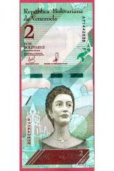 3 Adet Venezuela 2 Bolıvar 2018 Unc Çil