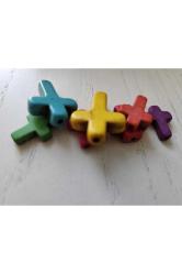 7 Adet Doğal Taş Haç Kolye Ucu. Farklı boyutlarda, orijinal doğal ta?, uçları kolye için delik haç