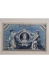 1908 Alman 100 Mark Banknot Temiz