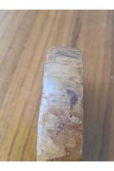 Ağaç Üzeri El Çizimi Balık İmzalı. Paleo imzalı kalın ahşap 9x11cm boyunda. El çizim ve boyama