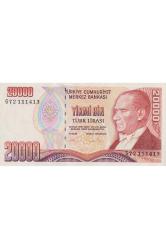 7.EMİSYON 20.000 TÜRK LİRASI ÇİL