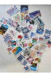 50 ADET ABD PUL LOTU, YABANCI ÜLKE POSTA PULLARI, NADİR PUL KOLEKSİYONU