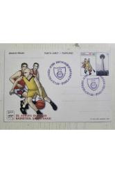 10x15 GS UEFA Kupa Final Posta Kartı. GS basketbol șampiyon kulupler kupası