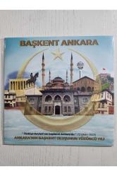 2023 Türkiye Cumhuriyeti 100.Yıl Tedavul Hatira Seti Çil. Orijinal kartonun acilir kapanir